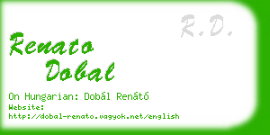 renato dobal business card